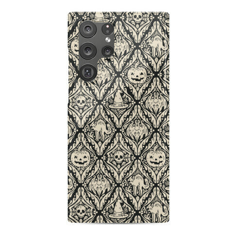 Spooky Vintage Halloween Pattern Phone Case